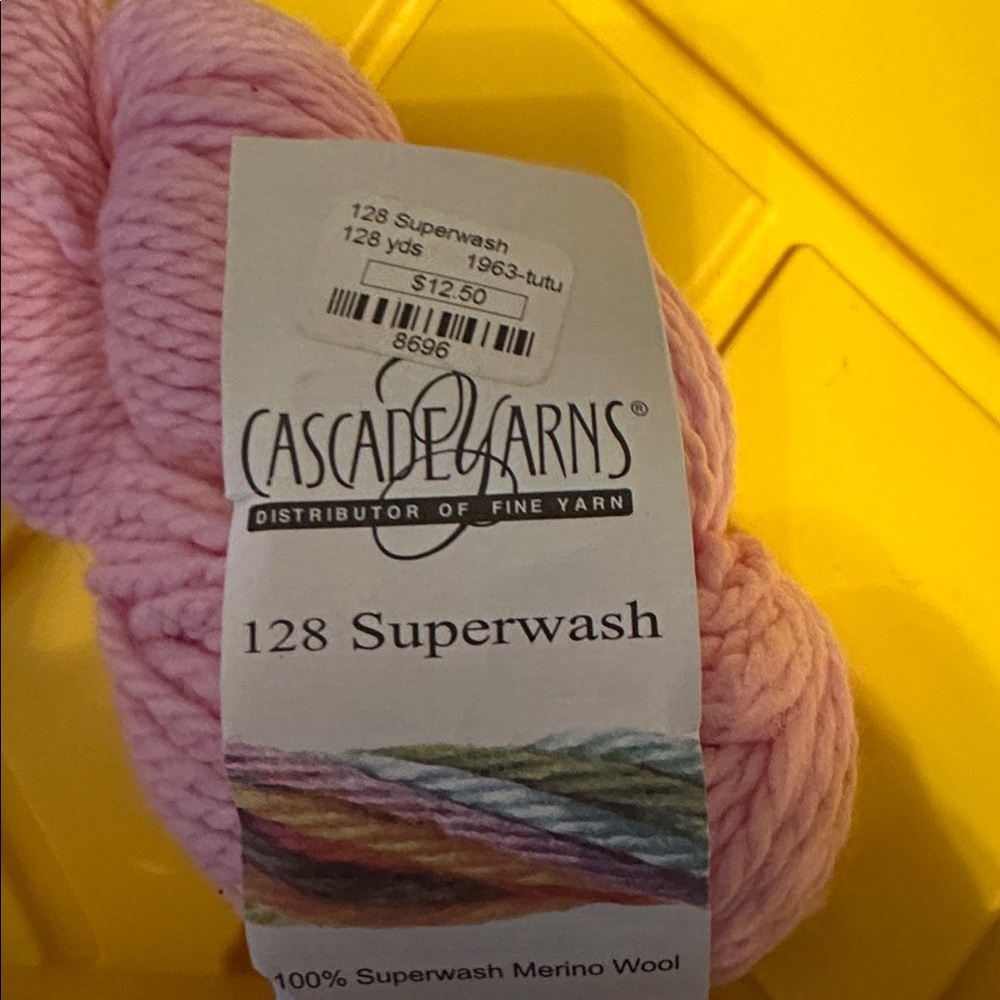 Cascade Yarns Pink Superwash Yarn - Picture 2 of 4